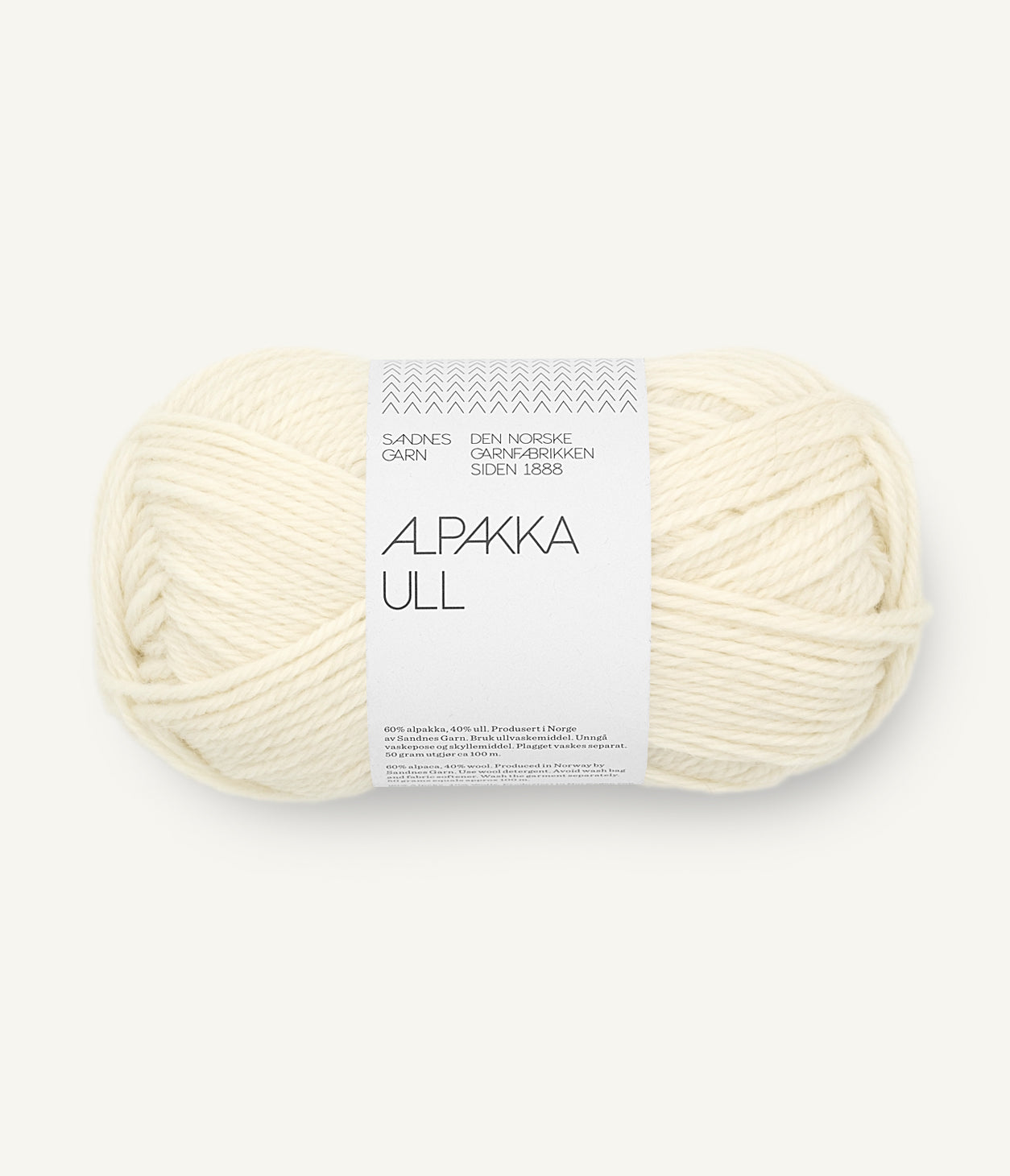 Alpakka Ull - 1012 Natur
