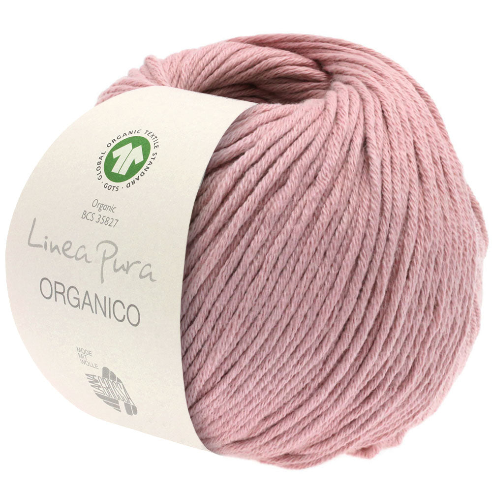 Organico GOTS ICEA - 086 Mörk Gammalrosa