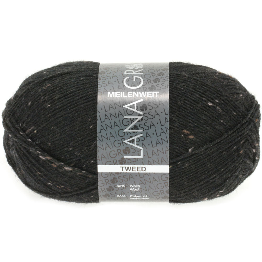 Meilenweit 100 Tweed - 126 Svart