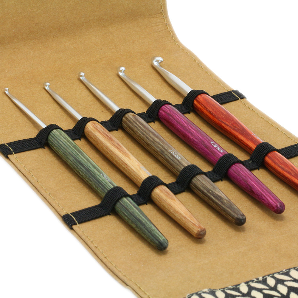 Virkset KnitPro Design-Holz Signal/Alcante- 2,5 - 5,0 mm