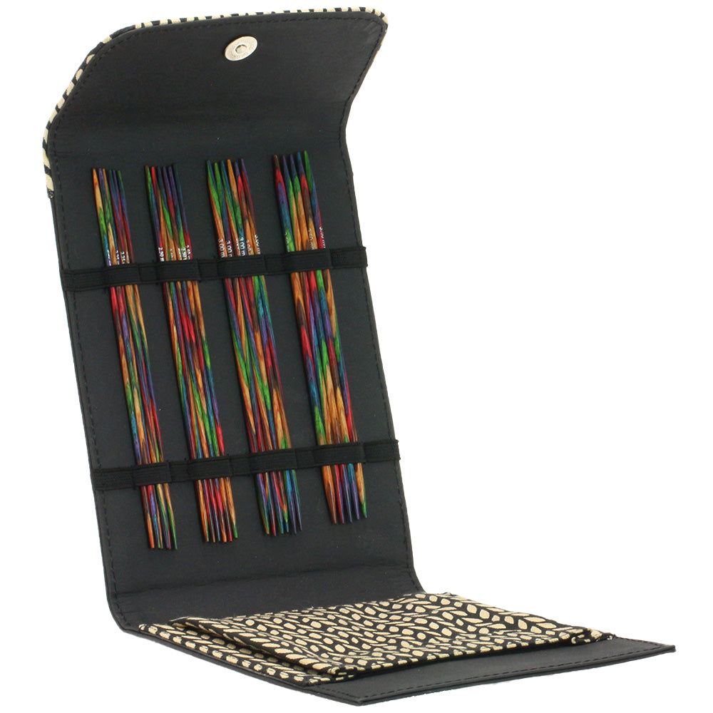 Strumpstickset Mini KnitPro Design-Holz multicolor/svart - 2,25 - 3,5 mm