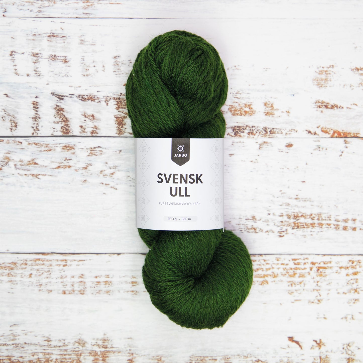 Svensk Ull 3 tr 100 g - 008 Pine Tree Green