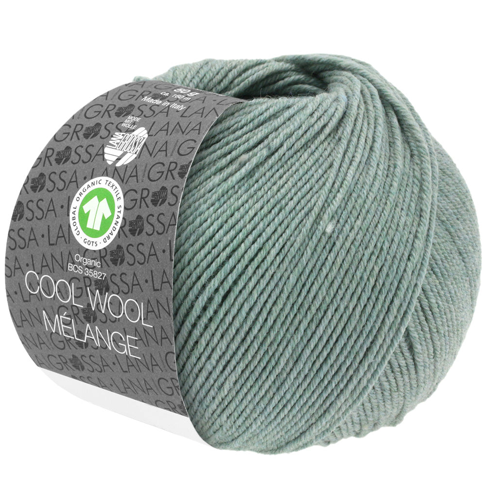 Cool Wool Melange GOTS - 109 Grårön melerad - UTGÅTT