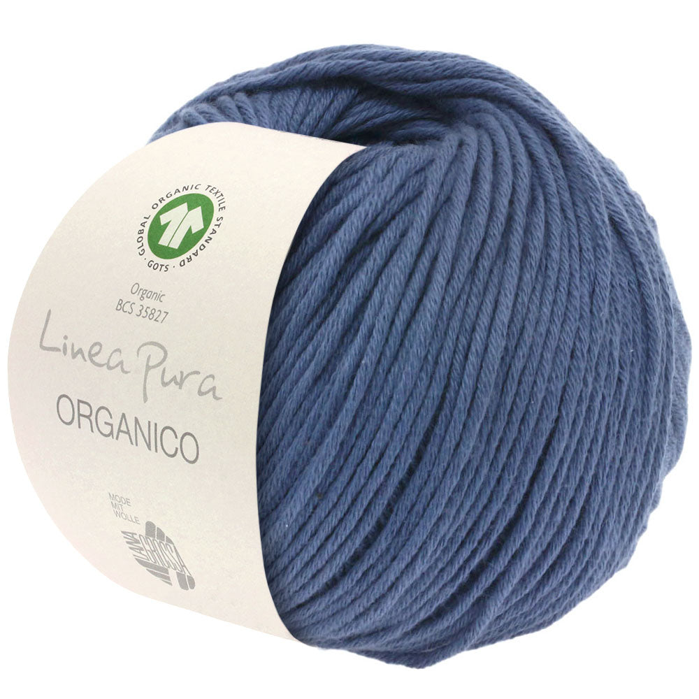 Organico GOTS ICEA - 057 Jeansblå