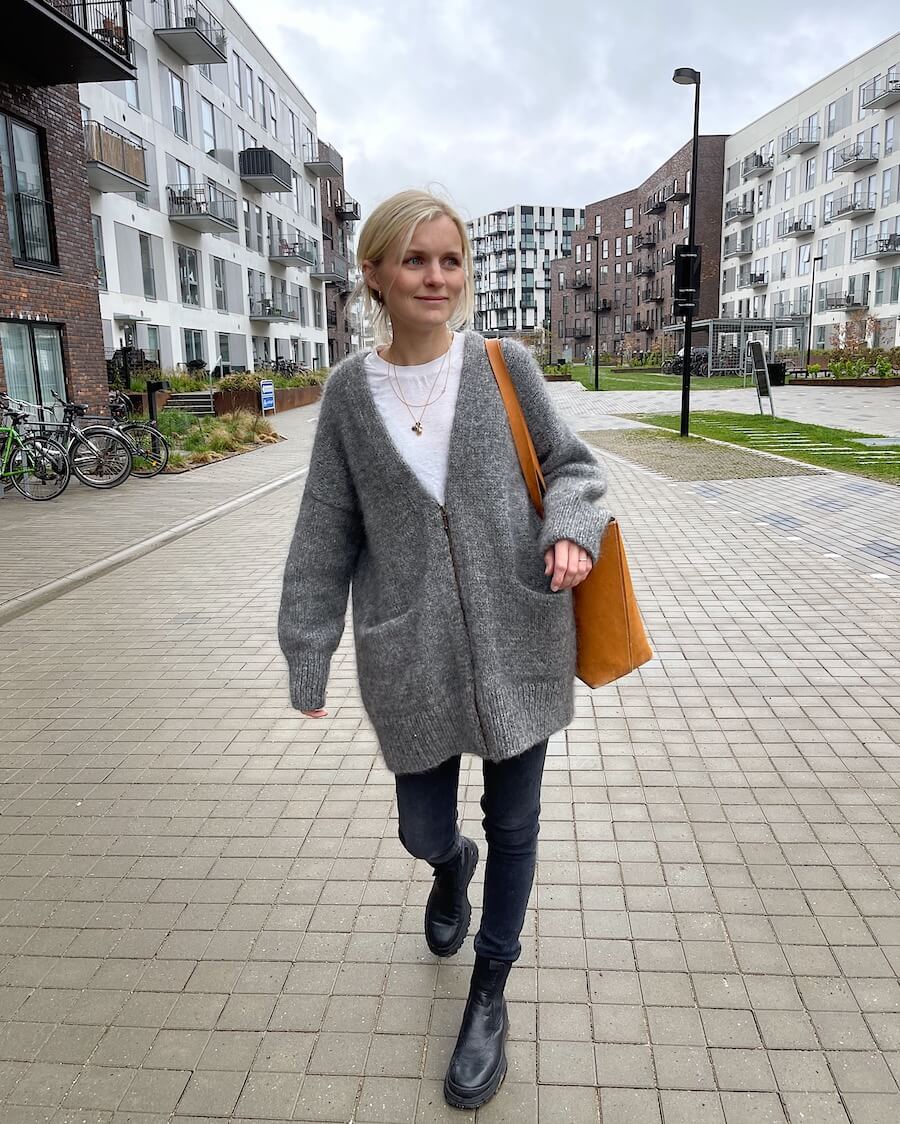 PetiteKnit Blixtlås 45 cm - Cement