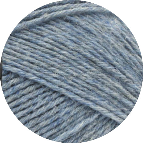 Meilenweit 6-F 150 Uni/Melange - 9226 Ljusblå melerad