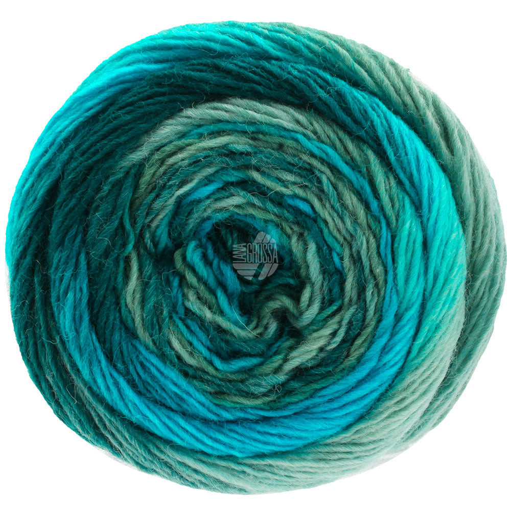Meilenweit 100 Color Mix Soft - 8052 Blå/turkos/grön