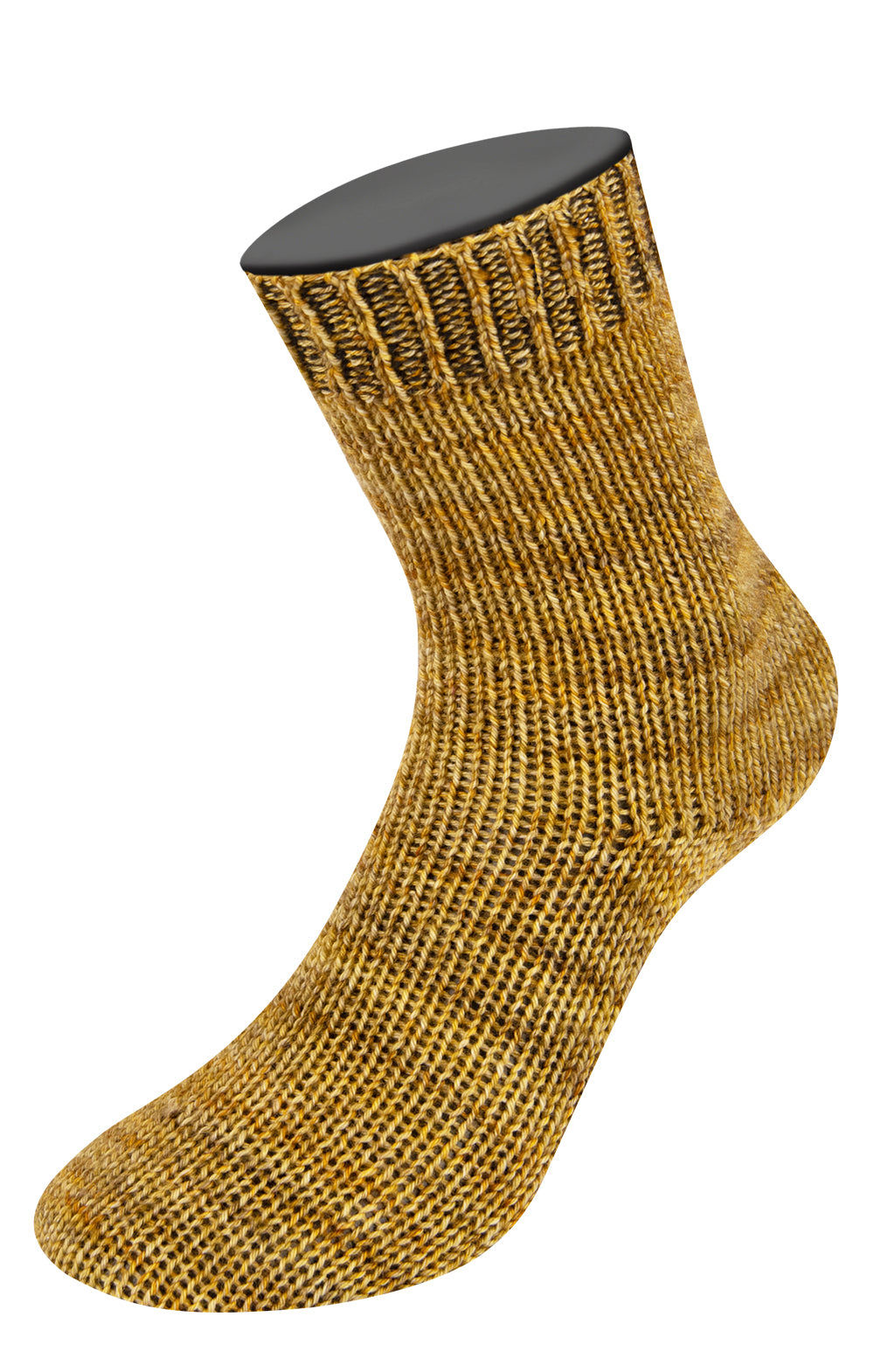 Vintage socks - 1006 Senapsgul/gulbrun/grönbrun mel. - UTGÅTT