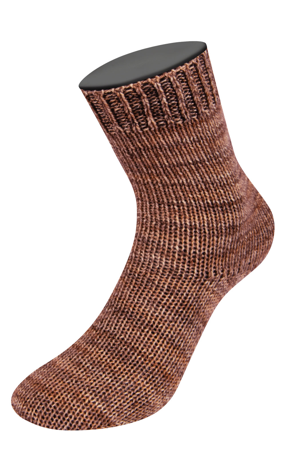 Vintage socks - 1008 Gråbrun/mörkbrun/rosenträ mel.