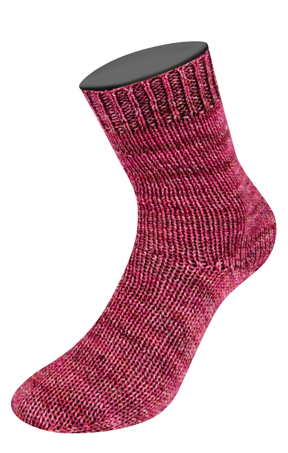 Vintage socks - 1009 Gammelrosa/röd/bordeaux mel.