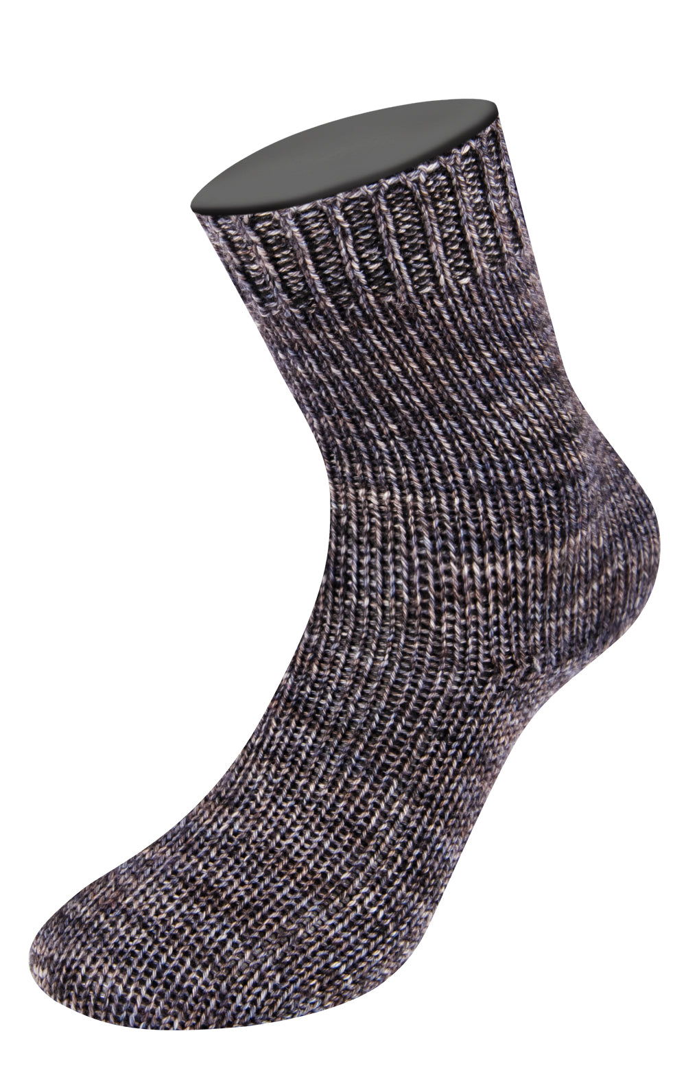 Vintage socks - 1010 Gråbrun/mörkgrå/gråbrun mel.