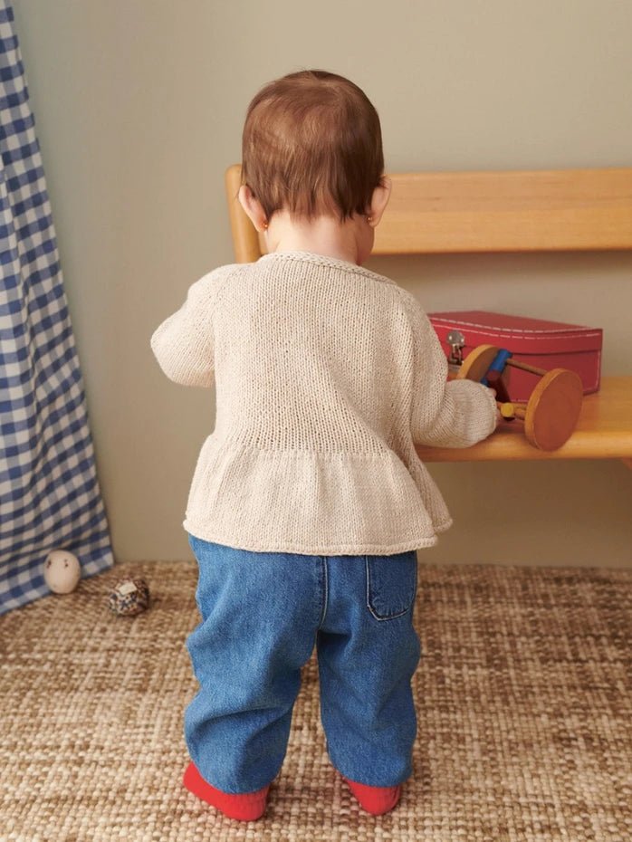 2407 - 7 - Dina peplum cardigan baby - Butik Maglia