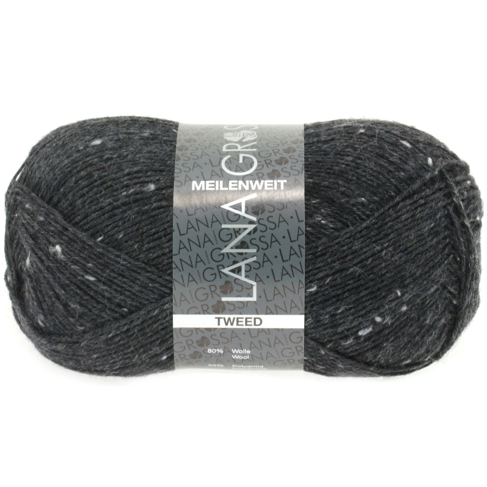 Meilenweit 100 Tweed - 107 Antrasit