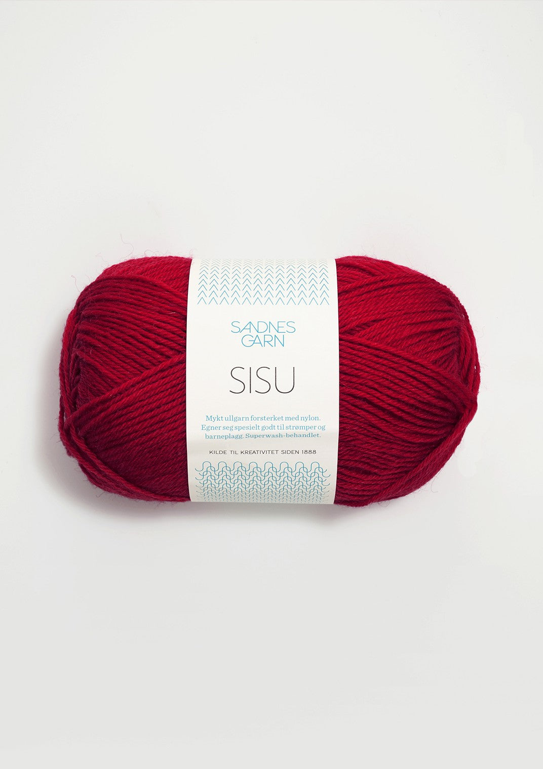 Sisu superwash - 4228 Mörk röd
