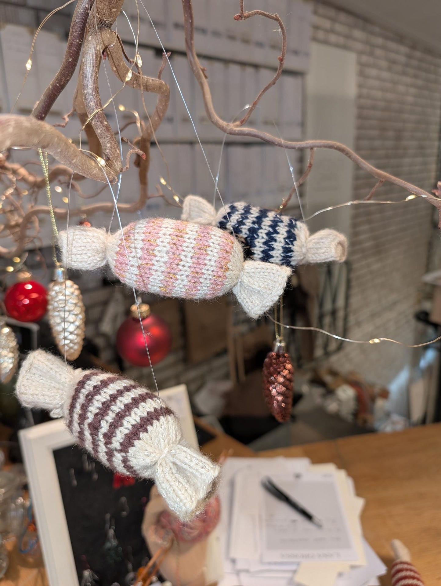 Christmas Caramel - brun, grön, blå