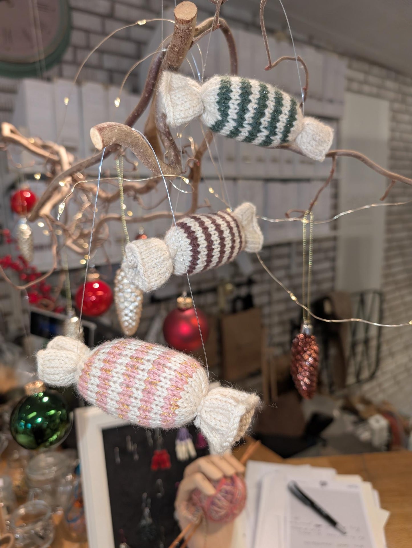 Christmas Caramel - brun, grön, blå