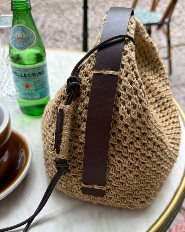 PetiteKnit - Läderrem till Juno Bag - Mörkbrun
