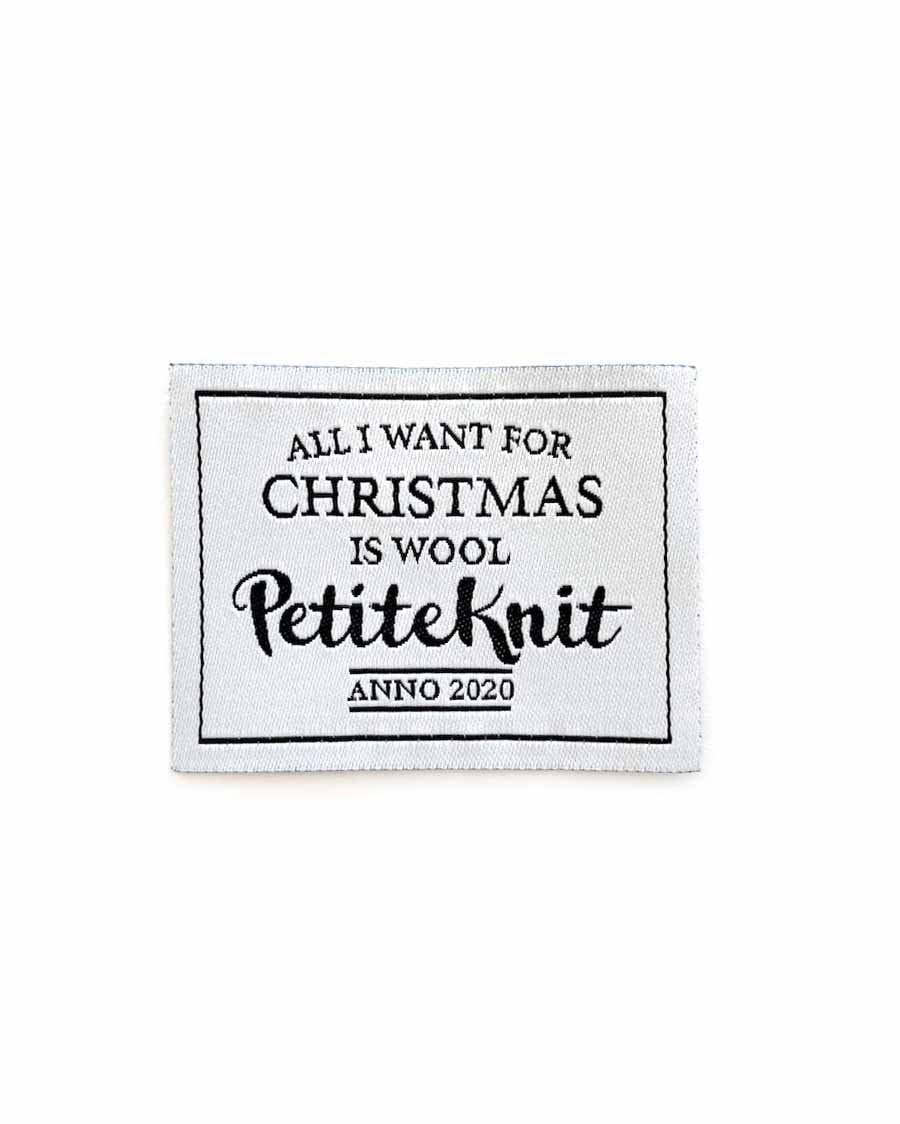 "All I want for Christmas is Wool" - Label - Butik Maglia