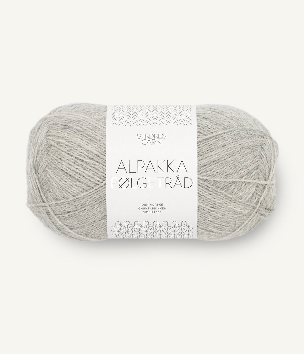 Alpakka Fölgetråd - 1032 Ljus gråmelerad - Butik Maglia