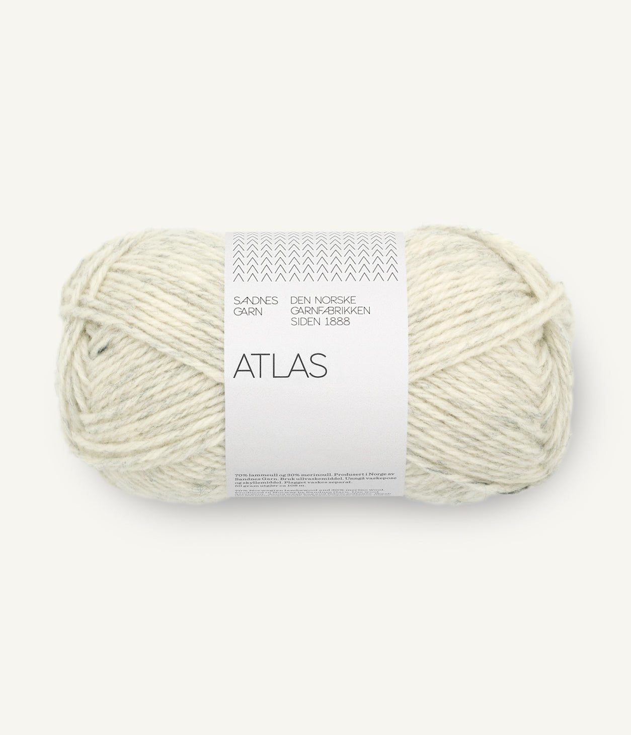 Atlas - 1021 Ljus gråmelerad - Butik Maglia