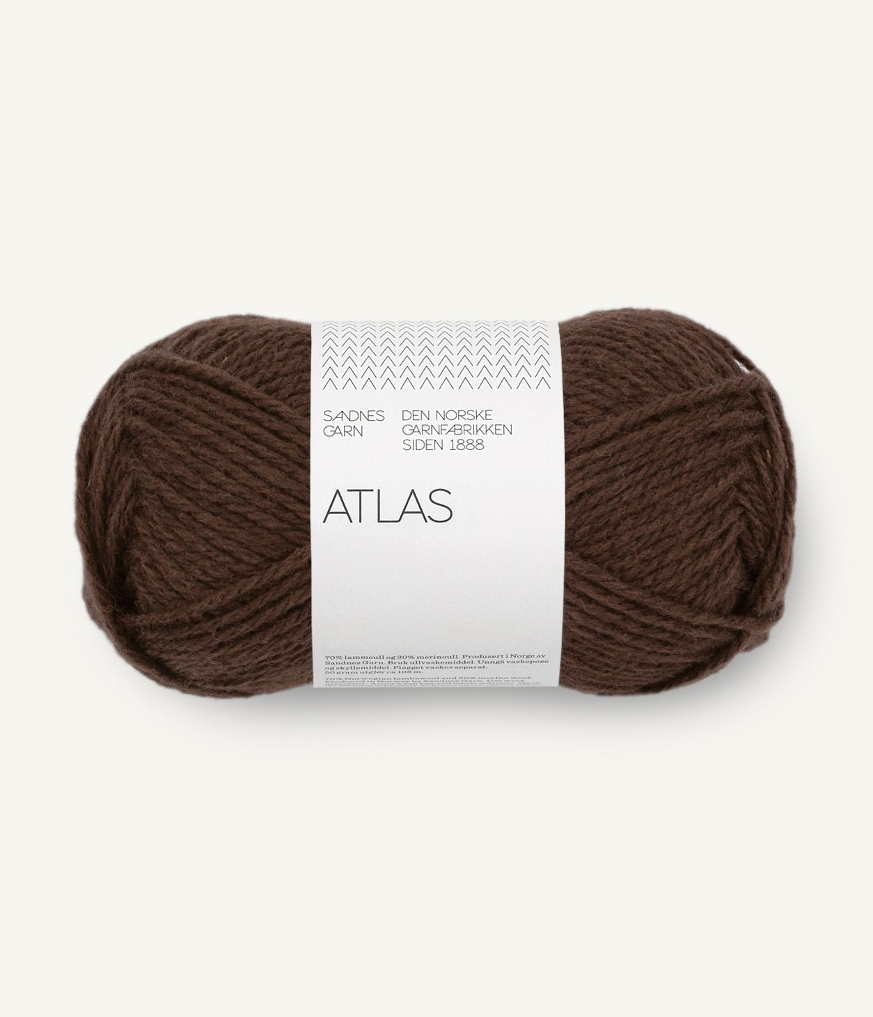 Atlas - 3591 Mørk brunmelerad - Butik Maglia
