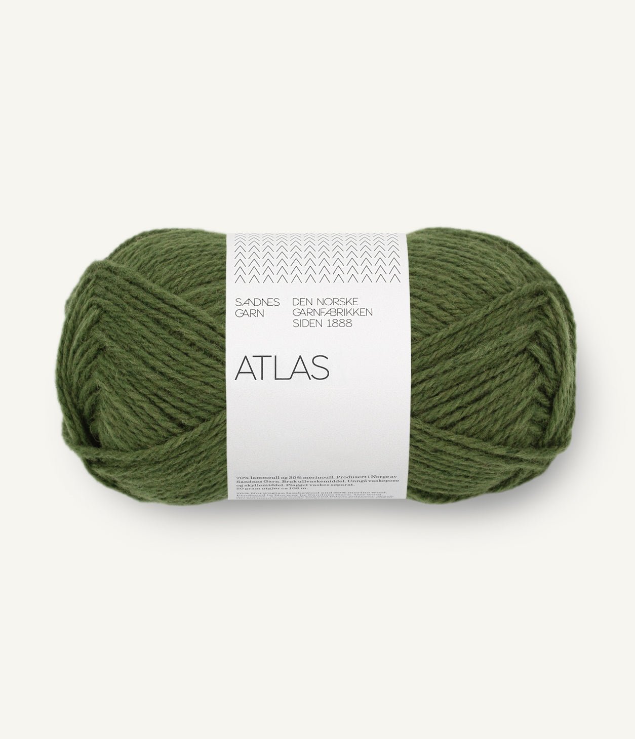 Atlas - 9072 Mörk grönmelerad - Butik Maglia
