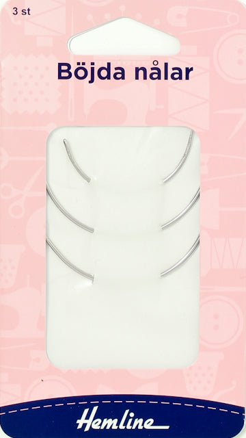 Böjda nålar sort., 3 stl - Butik Maglia