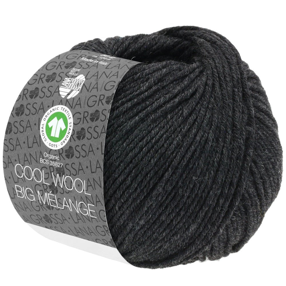 Cool Wool Big Melange GOTS - 220 Antrasit melerad - UTGÅTT - Butik Maglia