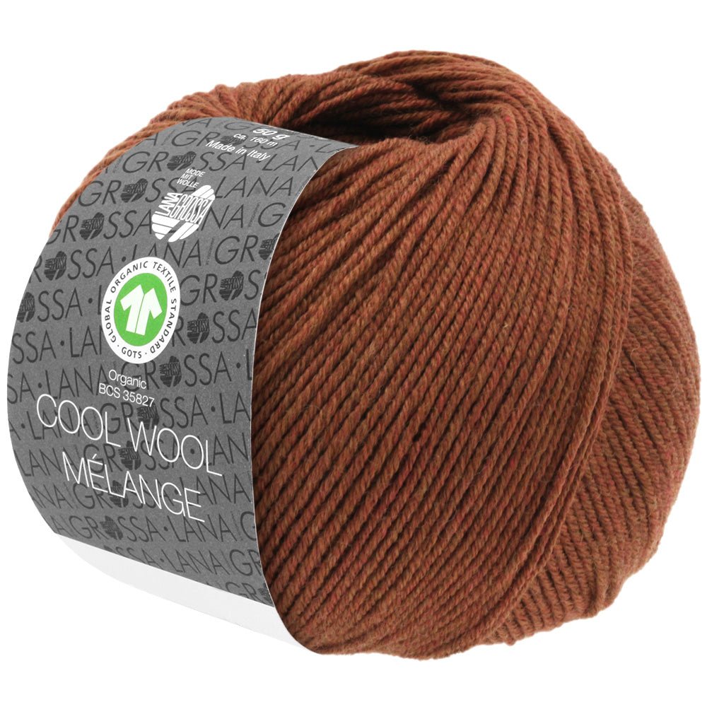 Cool Wool Melange GOTS - 116 Rostmelerad - UTGÅTT - Butik Maglia