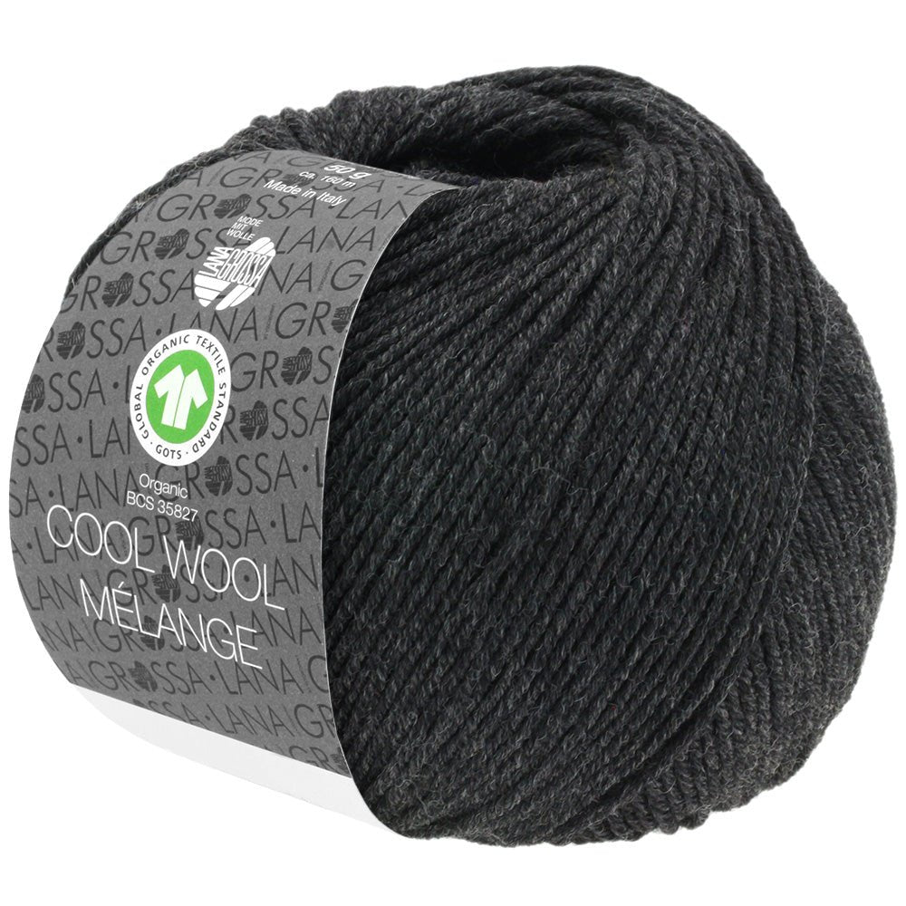 Cool Wool Melange GOTS - 120 Antrasit melerad - UTGÅTT - Butik Maglia