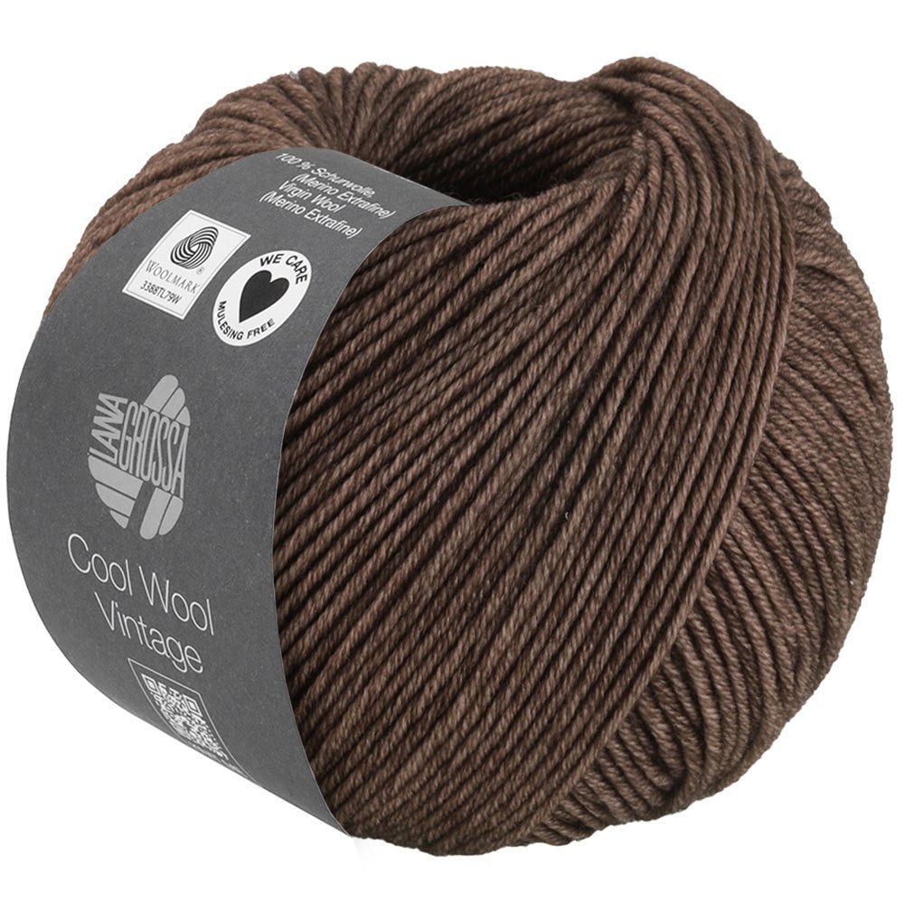 Cool Wool Vintage - 7384 Mörkbrun - Butik Maglia