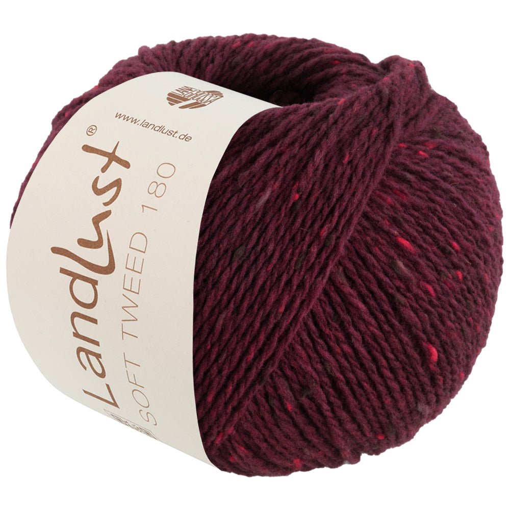LL Soft Tweed 180 - 123 Burgund melerad - Butik Maglia