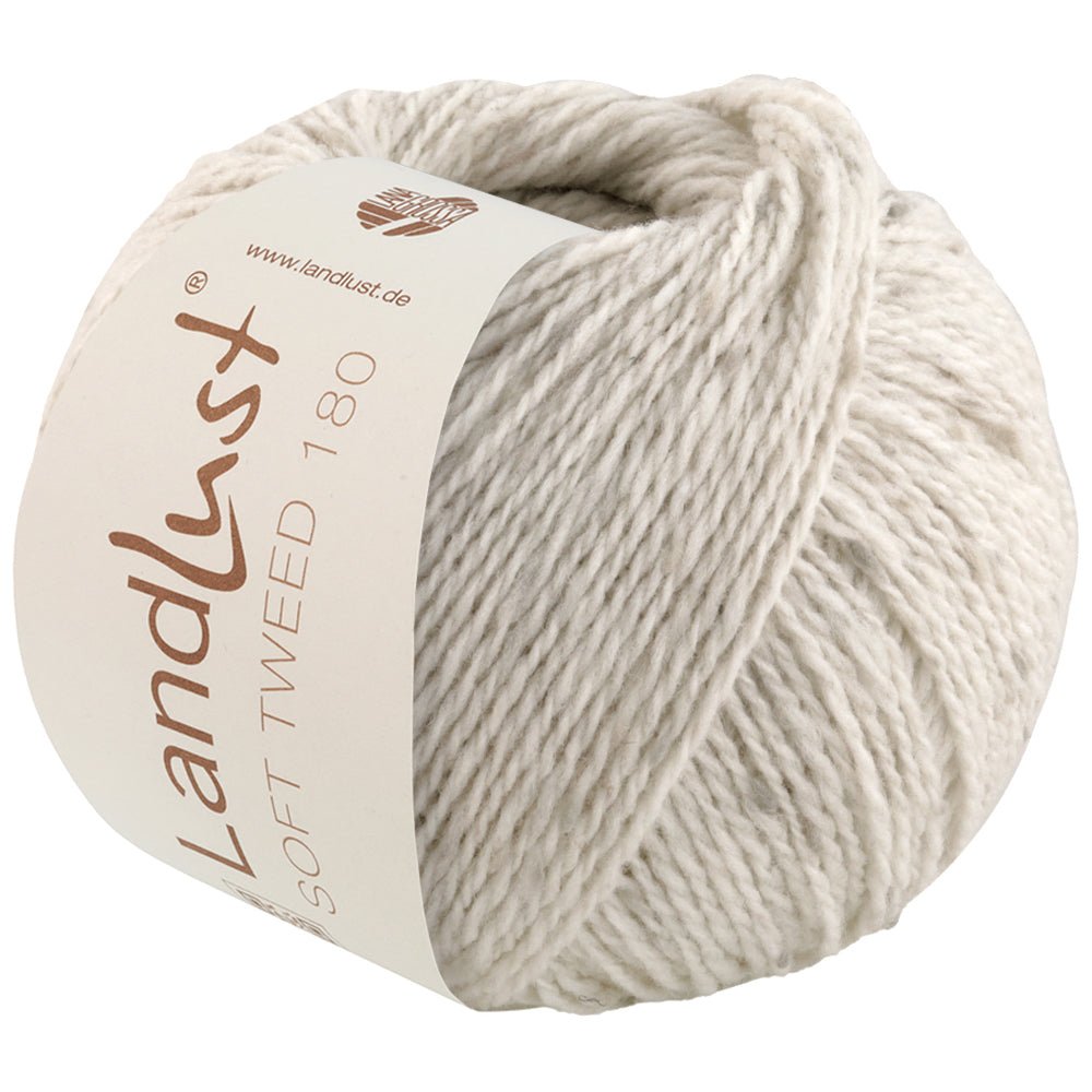 LL Soft Tweed 180 - 125 Silvergrå melerad - Butik Maglia