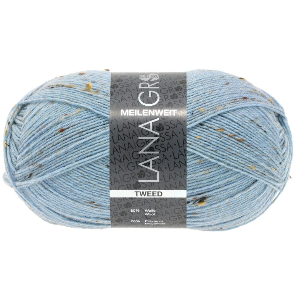 Meilenweit 100 Tweed - 152 Ljusblå - UTGÅTT - Butik Maglia