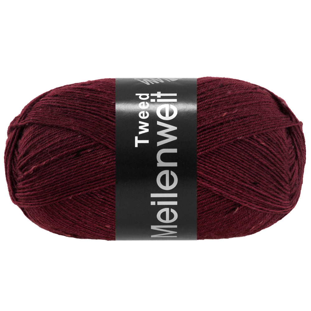 Meilenweit 100 Tweed - 179 Burgund