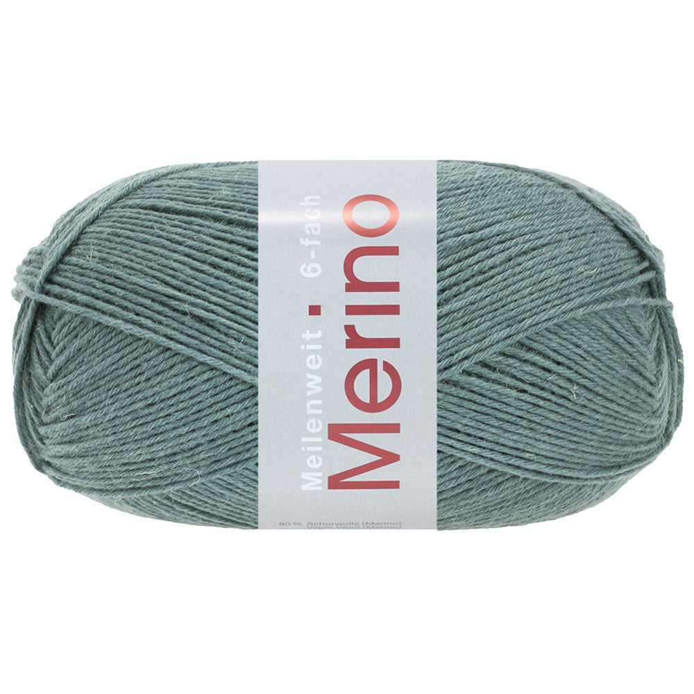 Meilenweit 6-F 150 Merino Uni/Melange - Grönpetrol - UTGÅTT