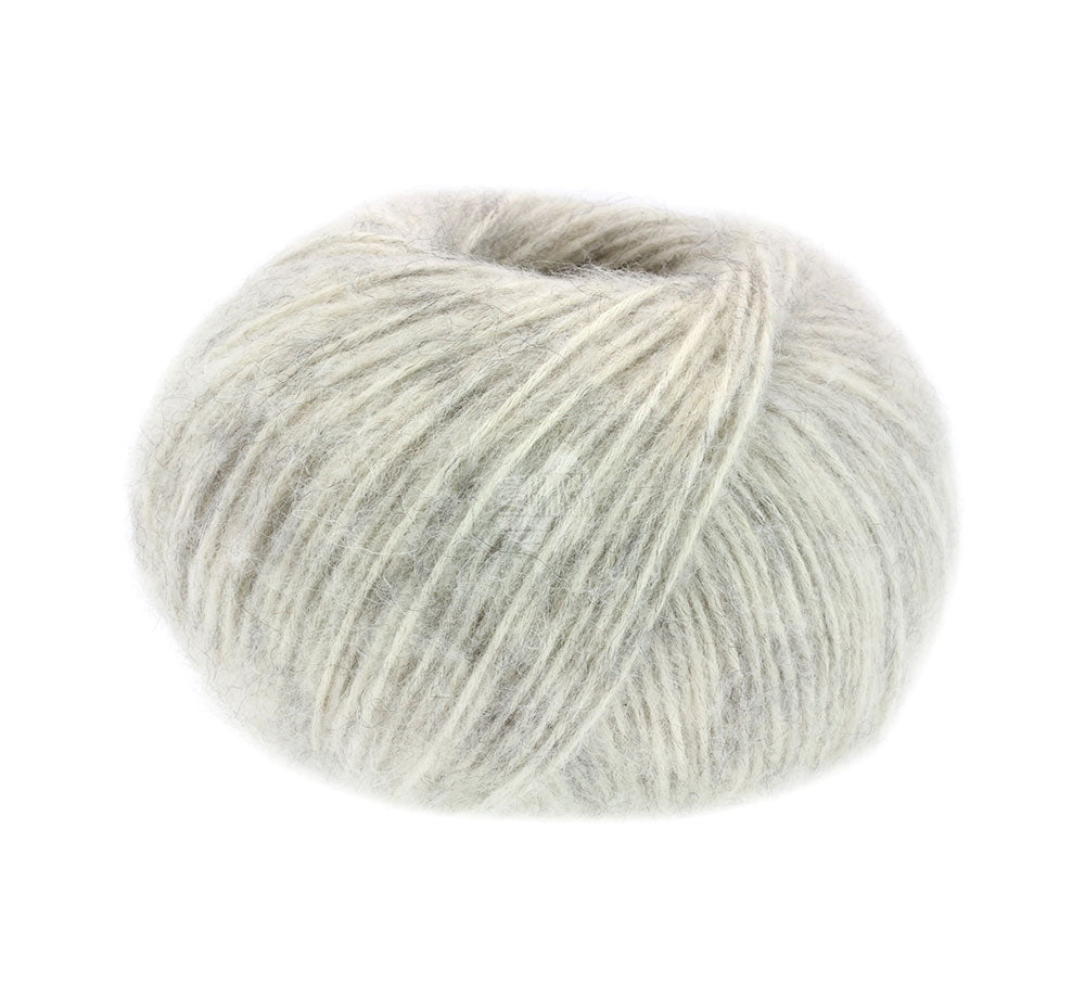 Natural Alpaca Pelo - 002 Vit/Offwhite Melerad - Butik Maglia