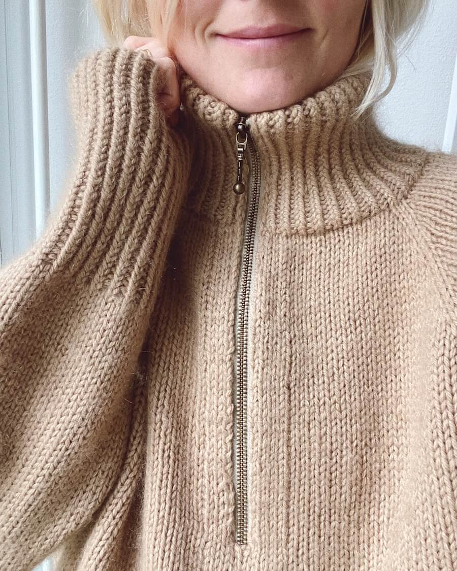 PetiteKnit Blixtlås 35 cm - Sand - Butik Maglia