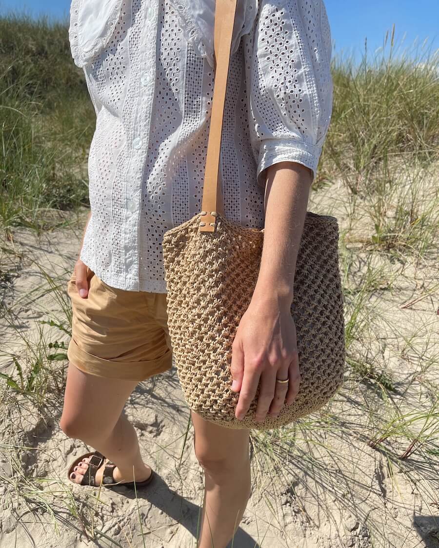 PetiteKnit Läderrem till French Market Bag - Natur - Butik Maglia