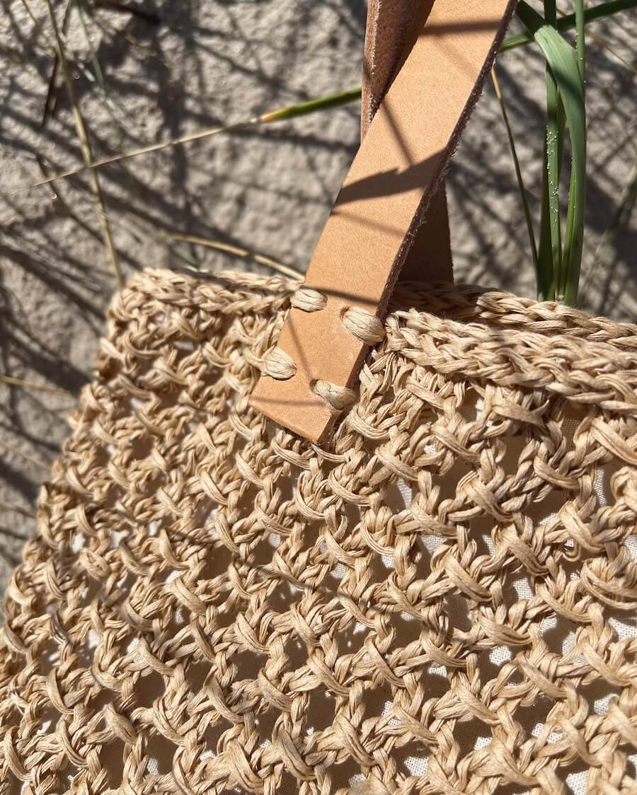 PetiteKnit Läderrem till French Market Bag - Natur - Butik Maglia