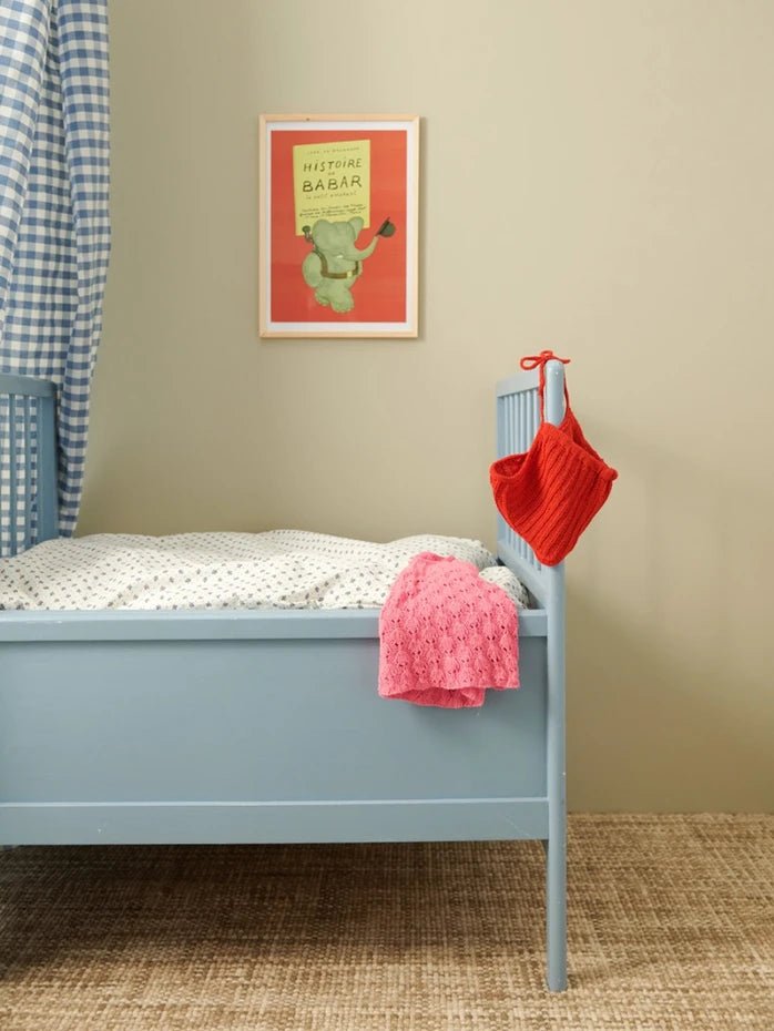 Sandnes 2407 - 5 a, b & c - Lilja singlet baby, diaper pants & bonnet - Butik Maglia