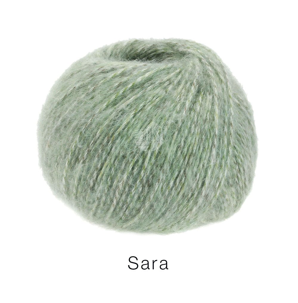 Sara - Ljus grågrön melerad - Butik Maglia