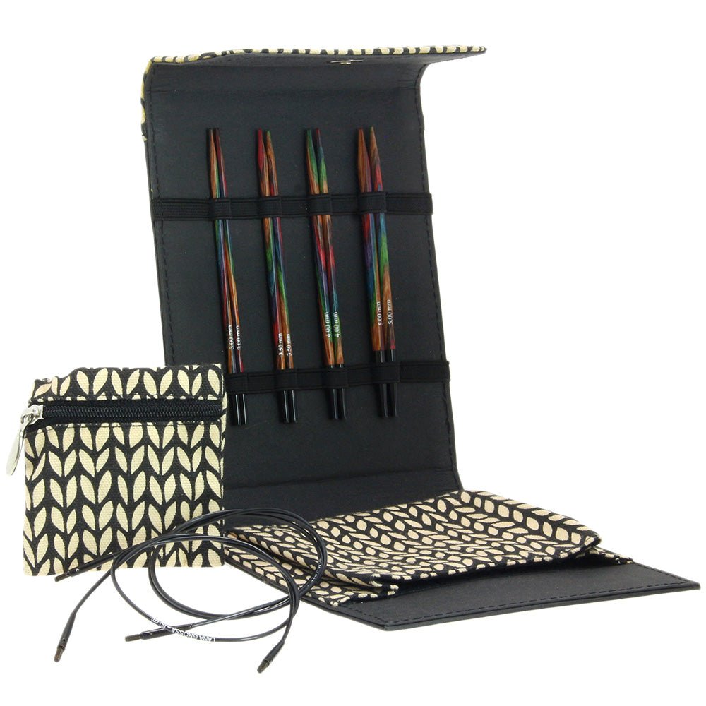 Stickset Mini KnitPro Multicolor/Svart - 3,0 - 5,0 mm - Butik Maglia
