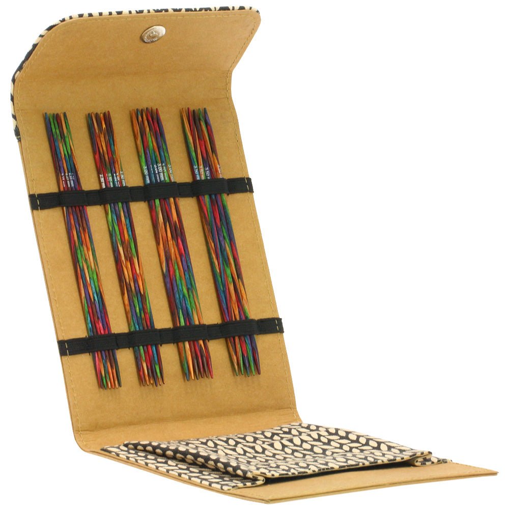 Strumpstickset Mini KnitPro Design - Holz multicolor/alcante - 2,25 - 3,5 mm - Butik Maglia