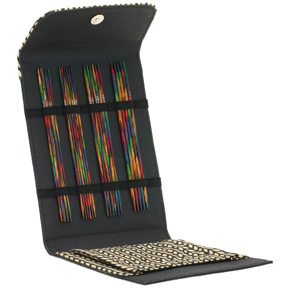 Strumpstickset Mini KnitPro Design - Holz multicolor/svart - 2,25 - 3,5 mm - Butik Maglia