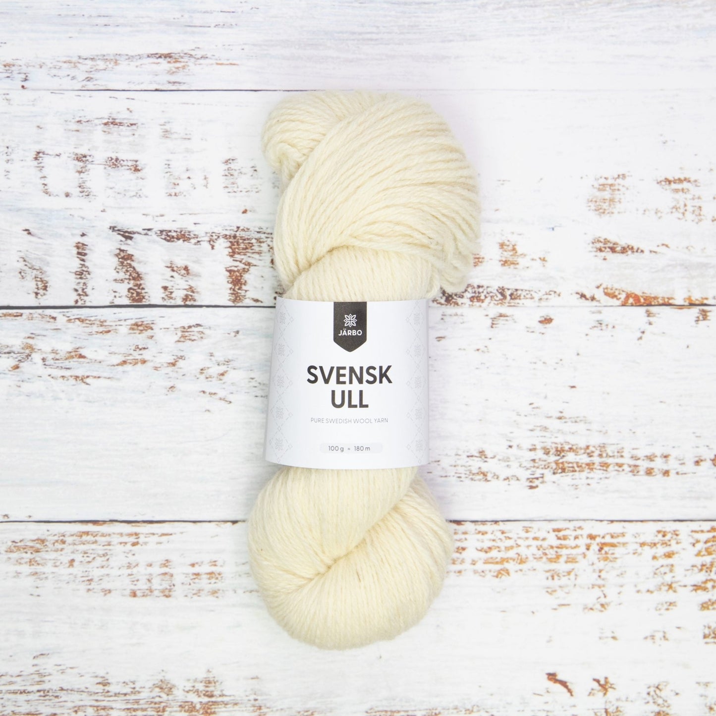 Svensk Ull 3 tr 100 g - 001 Artic Fox - Butik Maglia