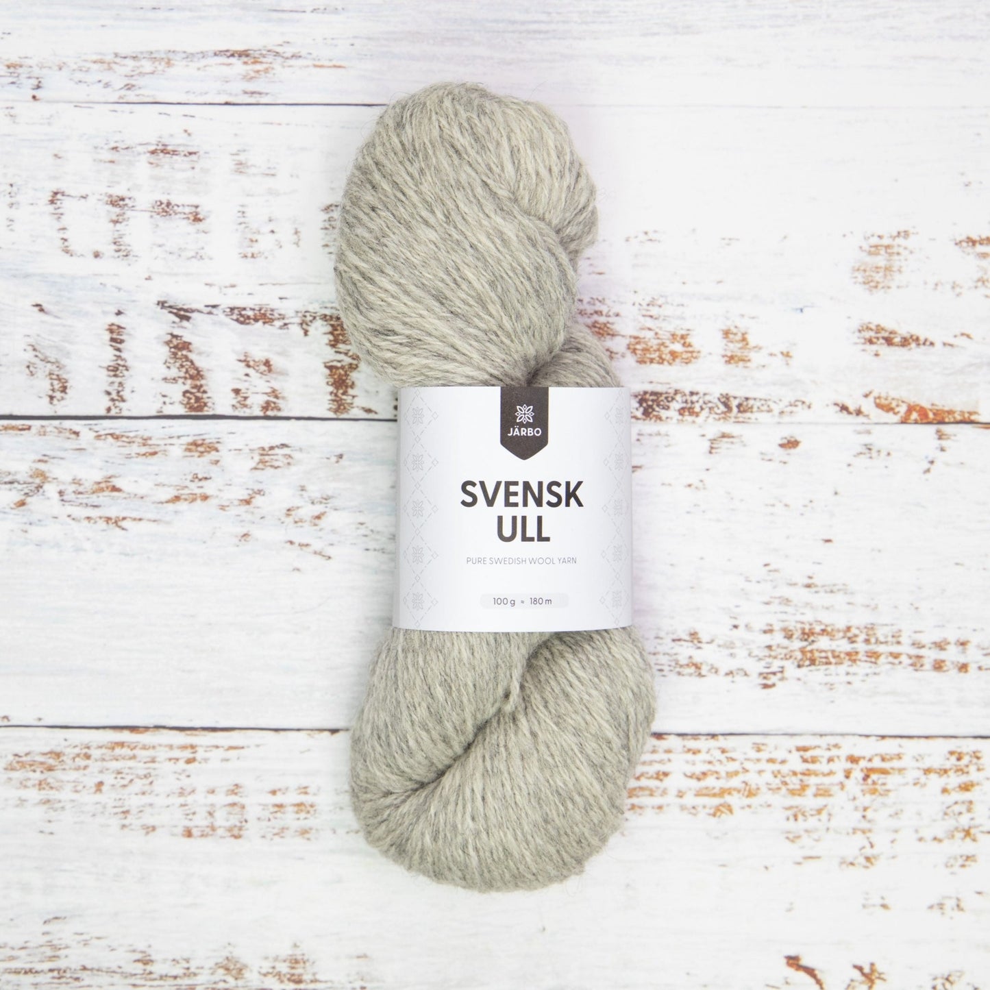 Svensk Ull 3 tr 100 g - 002 Gotland Grey - Butik Maglia