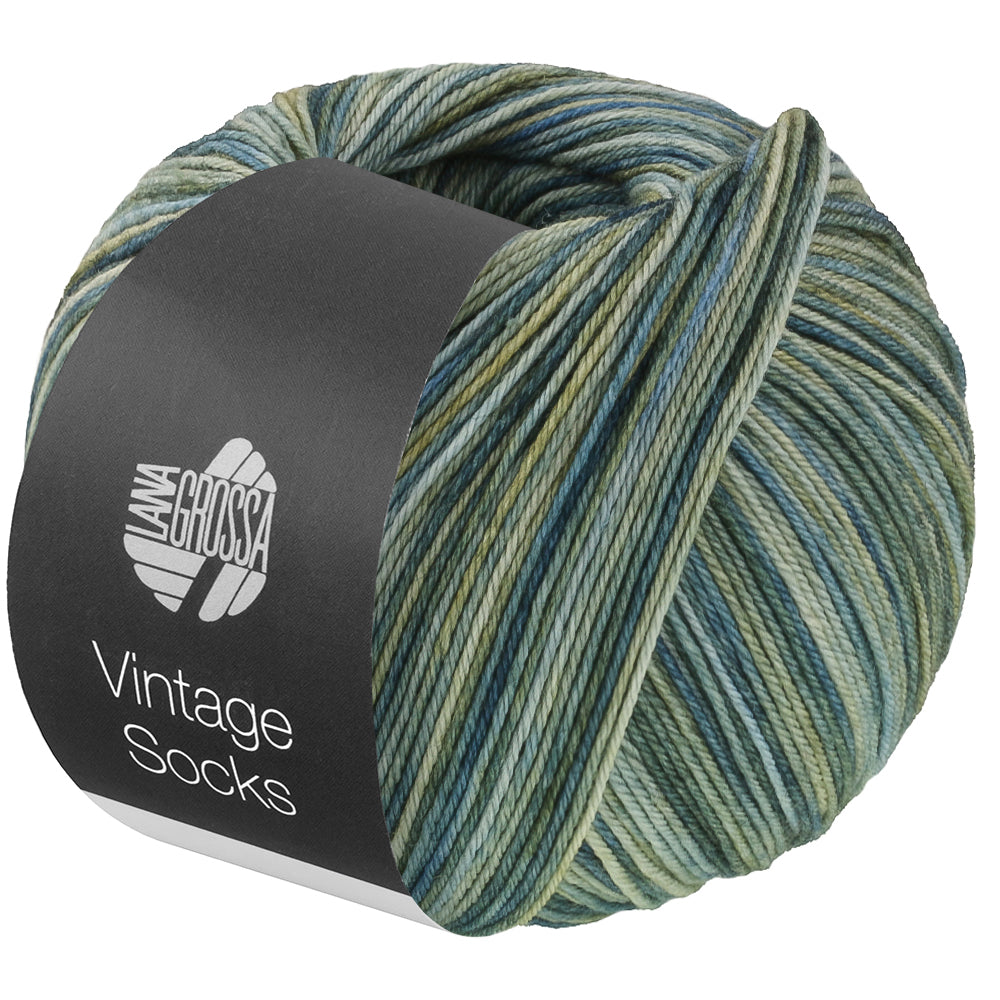 Vintage socks Multi - 1053 Vanilj/senapsgul/ockra/grå/gråröd/björnbär