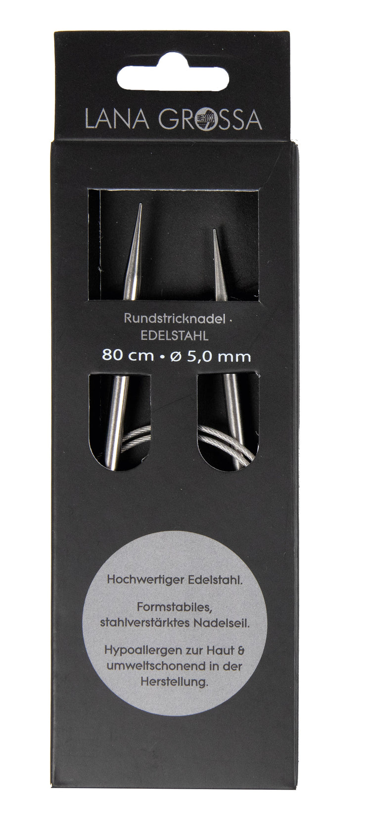 Rundstickor metall 100 cm KnitPro