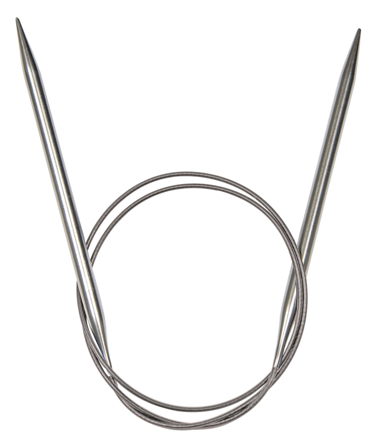Rundstickor metall 80 cm KnitPro